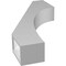 Ekena Millwork 3 1/2-in. W x 14-in. D x 26-in. H Westlake Architectural Grade PVC Knee Brace BRCP035X14X26WTL - alternate 6